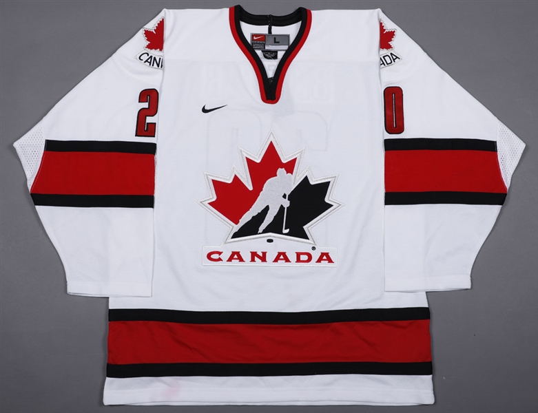 Ed Belfours Signed 2002 Salt Lake City Winter Olympics Team Canada Jerseys (4) with His Signed LOA