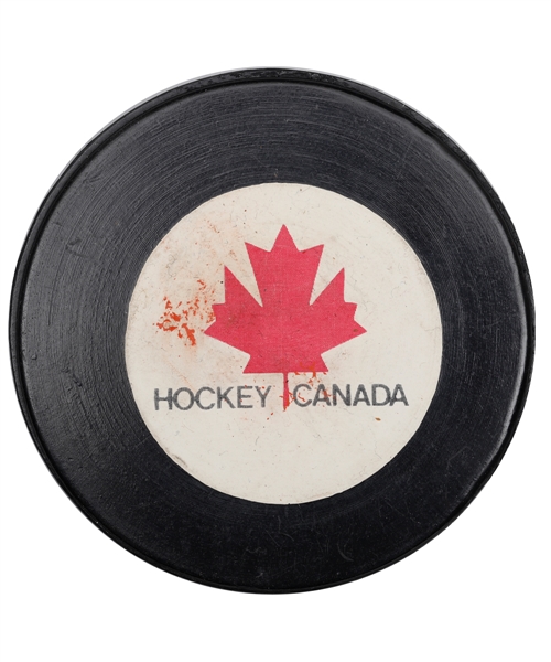 Scarce 1972 Canada-Russia Series Game Puck