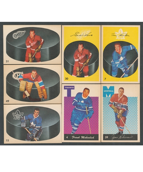 1962-63 Parkhurst Hockey Near Complete Set (54/56)