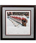 Paul Hendersons 1972 Canada-Russia Series Team Canada "OCanada" Team-Signed Limited-Edition PE Daniel Parry Framed Lithograph #19/40 with His Signed LOA  