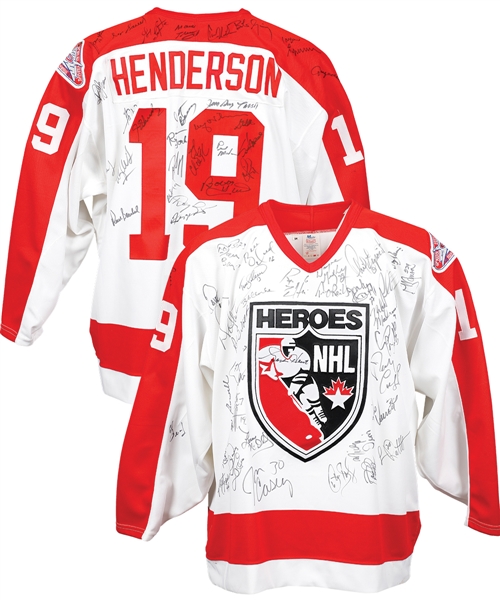 Paul Hendersons 1993 NHL All-Star Game Heroes of Hockey Game-Worn Team-Signed Jersey by 60+ Including Gretzky and Howe with His Signed LOA