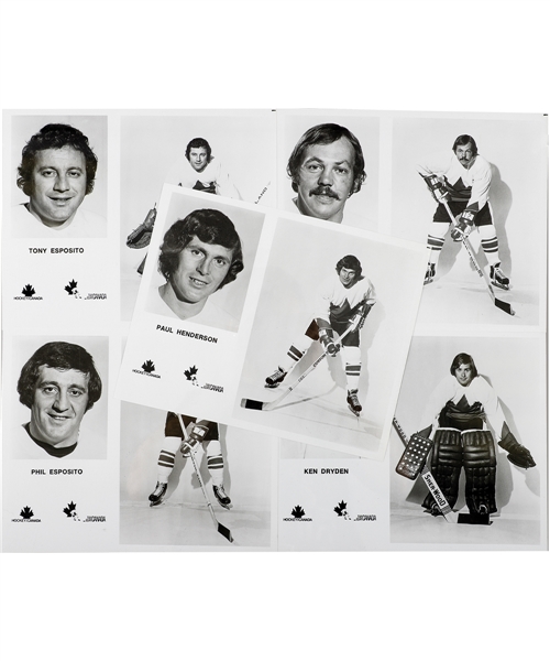 Paul Hendersons 1972 Team Canada Media Photo Collection of 38 with His Signed LOA