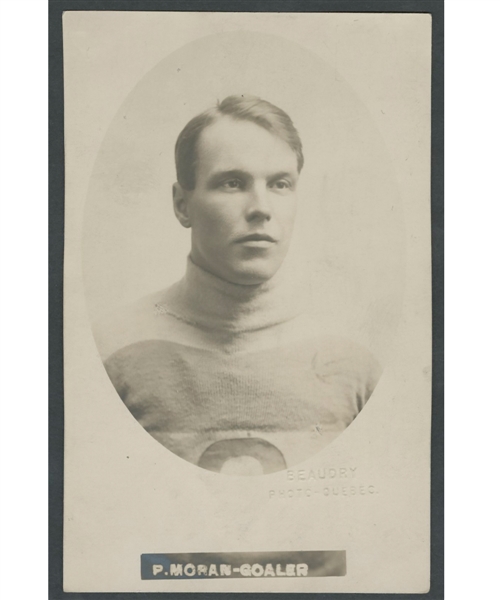 HOFer Paddy Moran Quebec Bulldogs (NHA) 1911-12 Real Photo Postcard