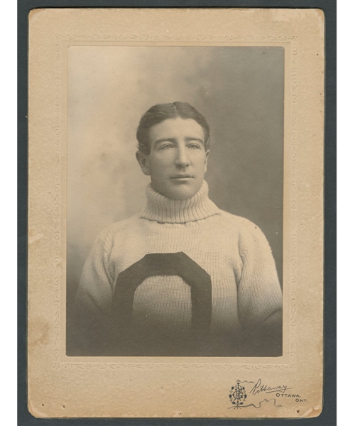 HOFer Alf Smith Antique Early-1900s Ottawa Silver Seven Hockey Club Vintage Cabinet Photo