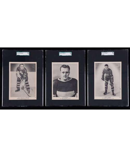 1939-40 O-Pee-Chee V301-1 SGC-Graded Hockey Card Collection of 29 Including Sweeney Schriner, Lynn Patrick, Marty Barry and Others