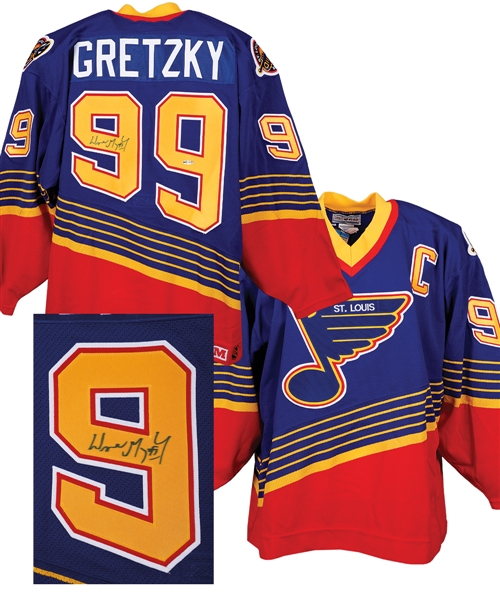 Wayne Gretzky Signed St. Louis Blues Jersey with UDA COA