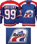 Wayne Gretzky Signed Indianapolis Racers Limited-Edition Away Jersey #1/150 with UDA COA