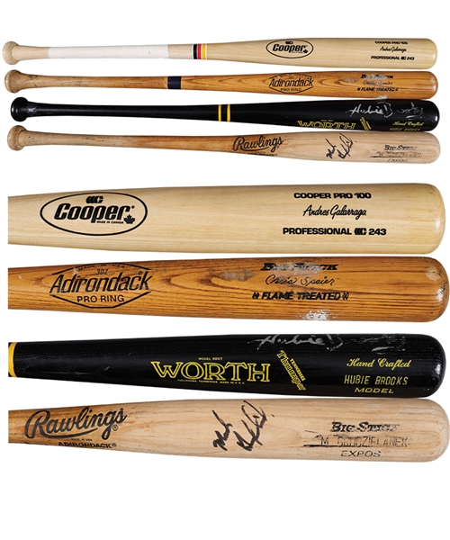 Montreal Expos Game-Used/Game-Issued Bat Collection of 20 Including Galarraga, Speier, Brooks, White, Grudzielanek and Others