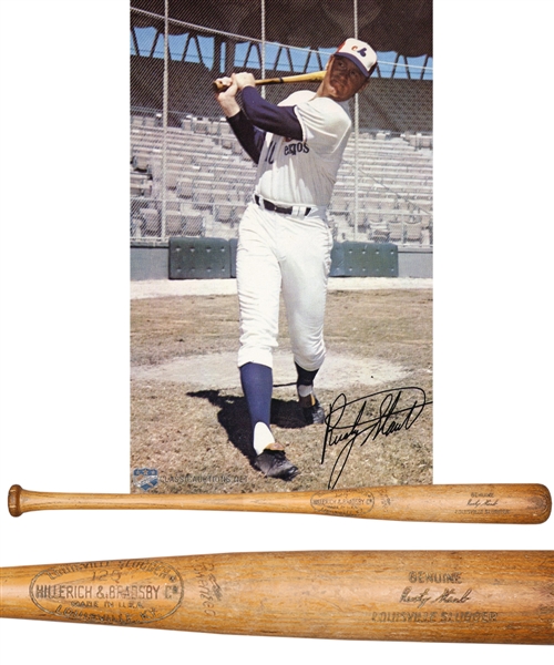 Rusty Staubs 1969-71 Montreal Expos Louisville Game-Used Bat for Charity