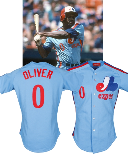 Al Olivers 1982 Montreal Expos Game-Worn Jersey - 1982 All-Star Game Patch!