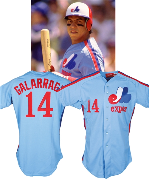 Andres Galarragas 1987 Montreal Expos Game-Worn Jersey 