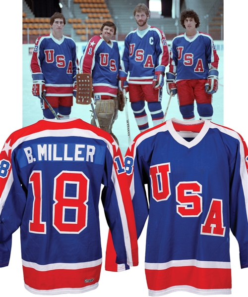 Bob Millers 1982 IIHF World Championships Team USA Game-Worn Jersey