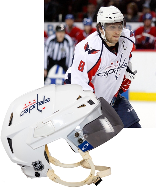 Alexander Ovechkins 2009-10 Washington Capitals CCM Game-Worn Helmet with LOA - 50-Goal Season!   