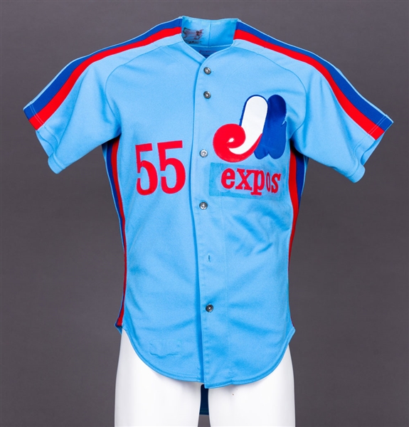 Dave Hostetlers 1981 Montreal Expos Game-Worn Road Jersey - Later Recycled to Expos Farm Team