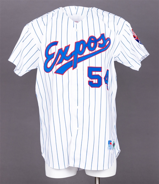 Tim Scotts 1995 Montreal Expos Game-Worn Home Jersey