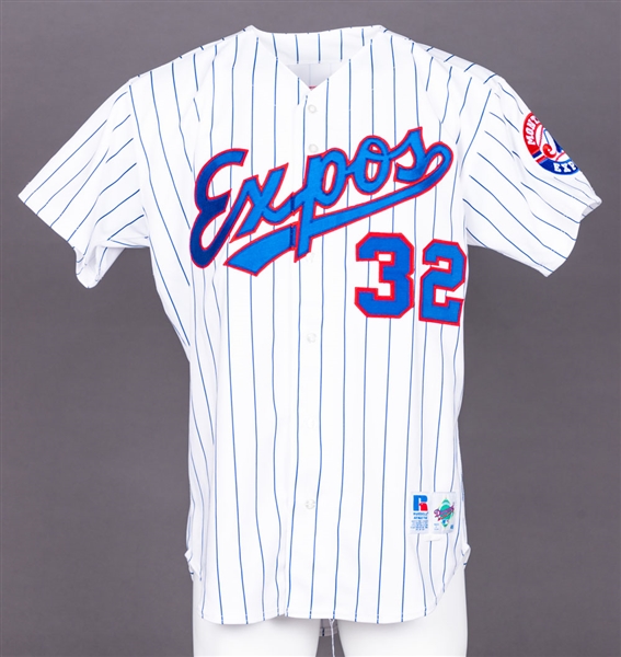 Anthony Telfords Late-1990s/Early-2000s Montreal Expos Game-Worn Home Jersey