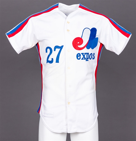 Elias Sosas 1980 Montreal Expos Game-Worn Home Jersey - Later Recycled to Farm Team