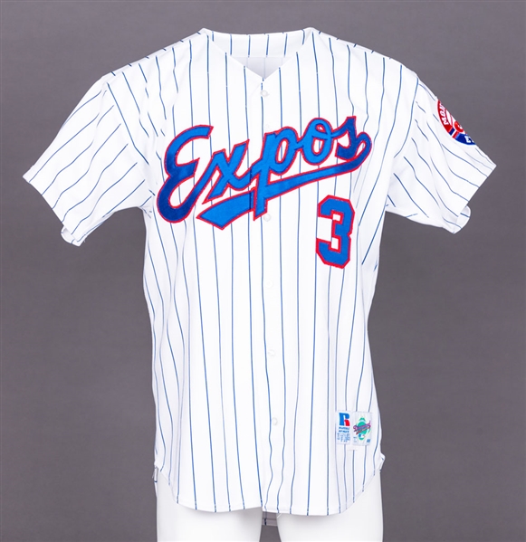 Jose Vidros Late-1990s Montreal Expos Game-Worn Home Jersey