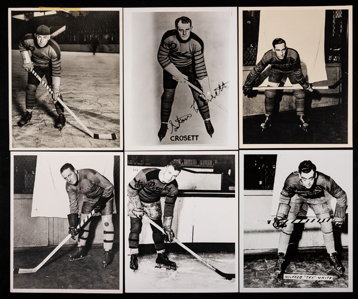 Philadelphia Quakers (NHL 1930-31) and Pittsburgh Pirates (NHL 1925-30) Photos (6) from the E. Robert Hamlyn Collection