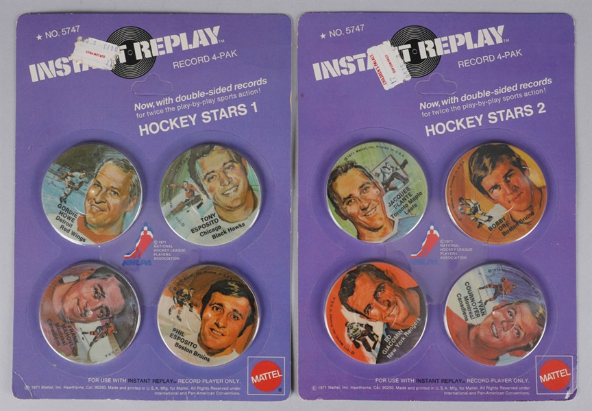 Scarce 1971 Mattel "Instant Replay" Records Unopened Packs (2)
