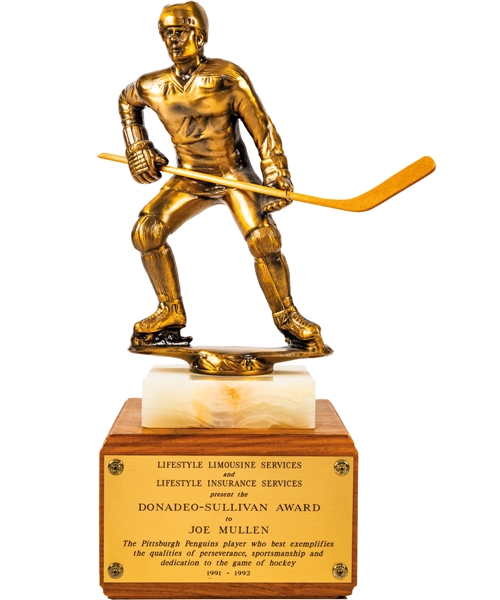 Joe Mullens 1991-92 Pittsburgh Penguins Donadeo-Sullivan Award (17")