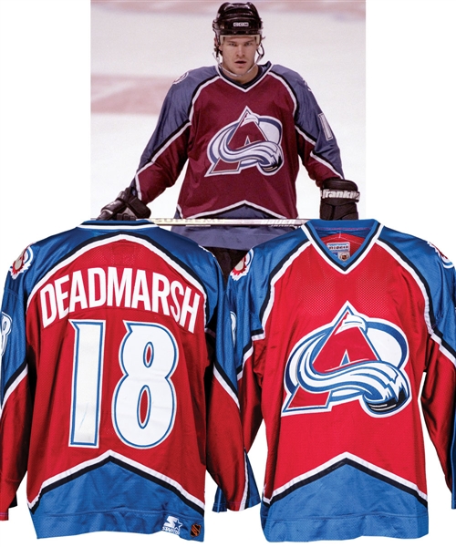 Adam Deadmarshs 1996-97 Colorado Avalanche Game-Worn Jersey with LOA