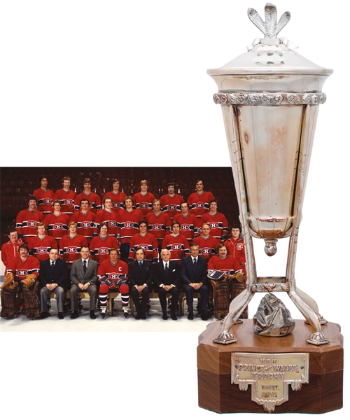 Bob Gaineys 1978-79 Montreal Canadiens Prince of Wales Championship Trophy from His Personal Collection with His Signed LOA