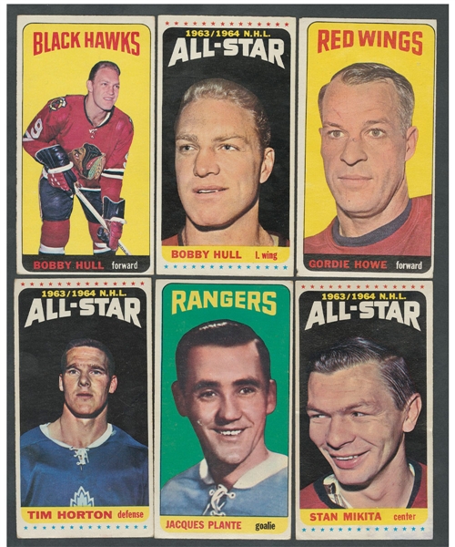 1964-65 Topps Hockey Tall Boys Complete 110-Card Set