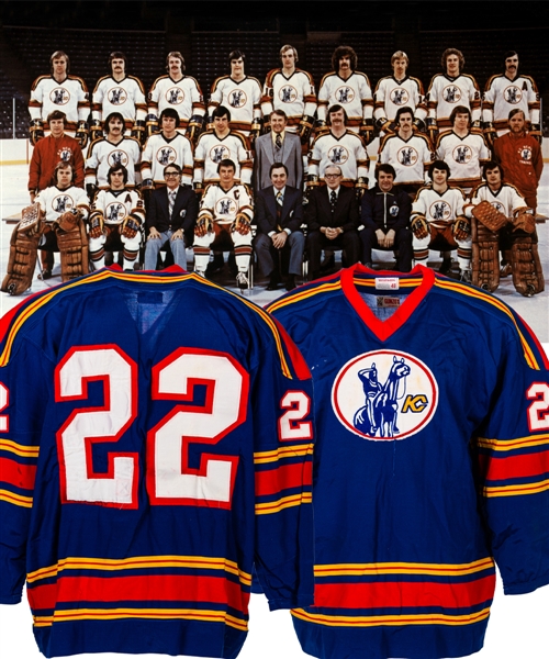 Kansas City Scouts 1975-76 Game-Worn Jersey Attributed to Hugh Harvey