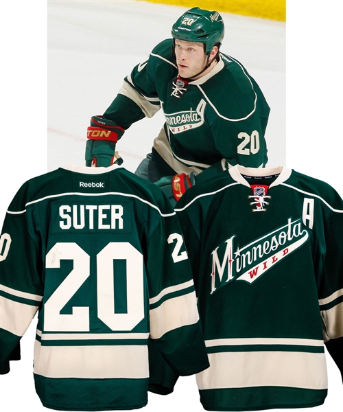 Ryan Suters 2012-13 Minnesota Wild Game-Worn Alternate Captains Jersey - Photo-Matched! 