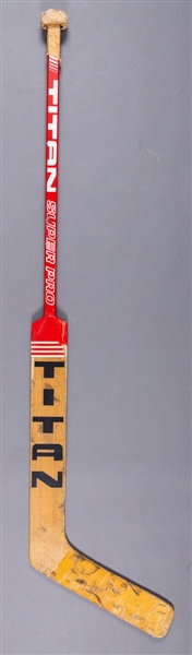 Michel "Bunny" Larocques Early-1980s Montreal Canadiens / Toronto Maple Leafs Titan Game-Used Stick