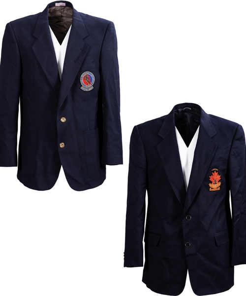 Bob Gaineys Hall of Fame Collection Including HHOF and Canadas Sports Hall of Fame Honoured Member Blazer Jackets and 1992 HHOF Medal in Case from His Personal Collection with His Signed LOA
