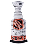 1976 NHL Stanley Cup Sterling Silver Press Pin - Montreal Canadiens vs Philadelphia Flyers