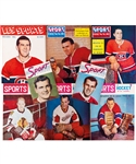 Huge 1950s/1970s Sport-Revue, Les Sports, Sports (Le hockey et ses vedettes) Blueline and Other Sport Publications/Books Collection of 330+