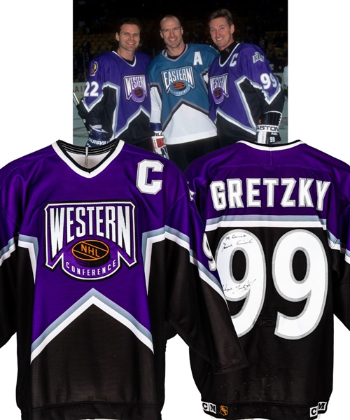 Wayne Gretzkys 1996 NHL All-Star Game Western Conference Signed Game Jersey with LOA
