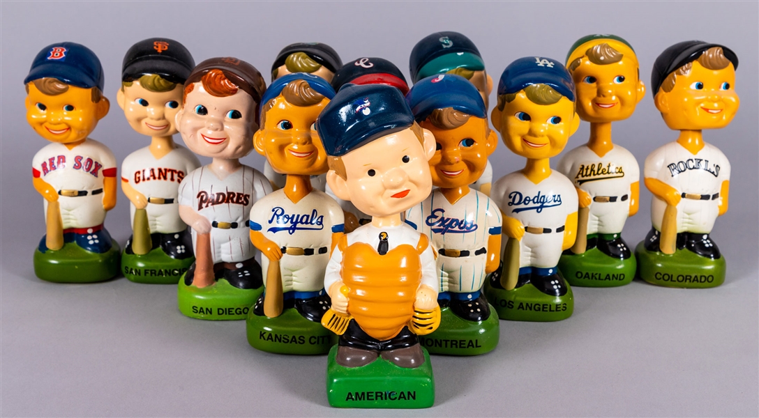 Multi-Sport Modern Bobble Head / Nodder Collection of 56 Including Baseball, Football, Basketball and Hockey