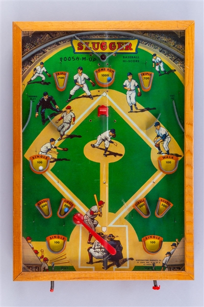 Vintage Sport and Non-Sport Bagatelle Game Collection of 10 Including Baseball, Hockey. Football, Basketball and More!