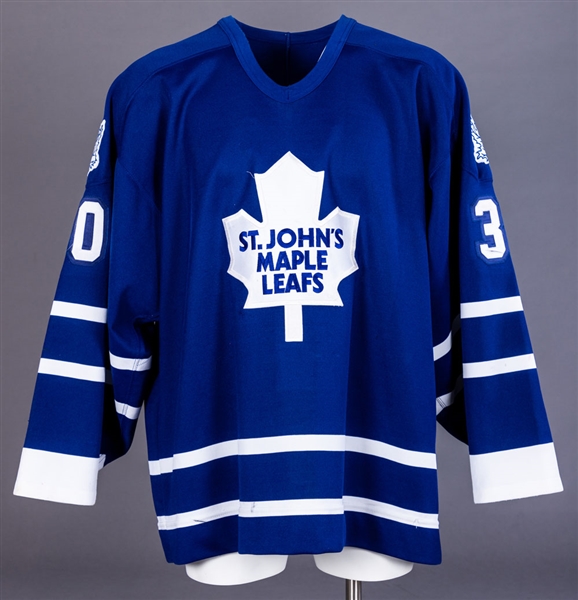 Vladimir Kulikov’s 2000-01 St. John’s Maple Leafs Game-Worn Pre-Season Jersey with Team LOA