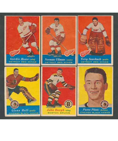1957-58 Topps Hockey Complete 66-Card Set