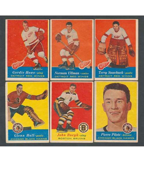 1957-58 Topps Hockey Complete 66-Card Set