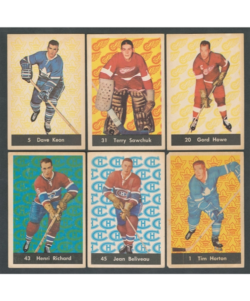 1961-62 Parkhurst Hockey Complete 51-Card Set Plus Near Set (45/51)