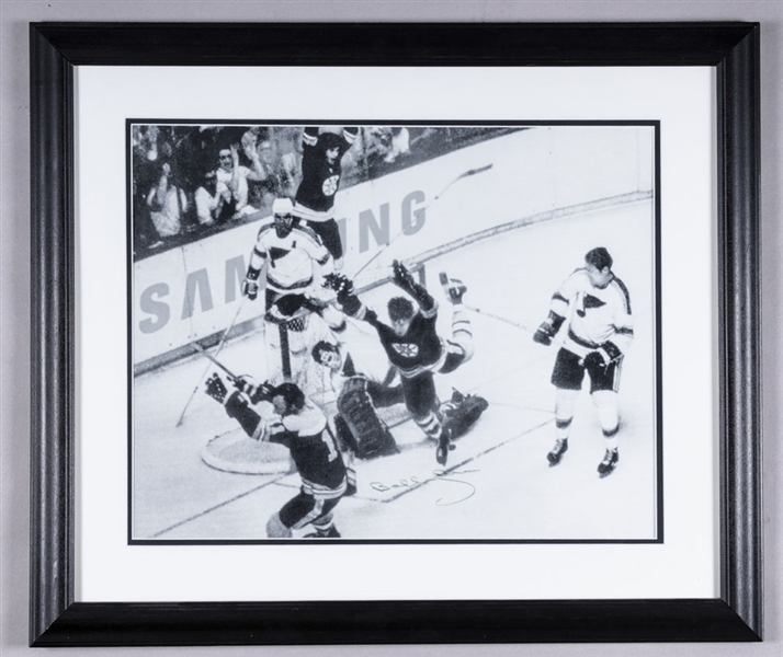 Bobby Orr Signed Boston Bruins "The Goal" Framed Photo (23" x 27")