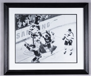 Bobby Orr Signed Boston Bruins "The Goal" Framed Photo (23" x 27")