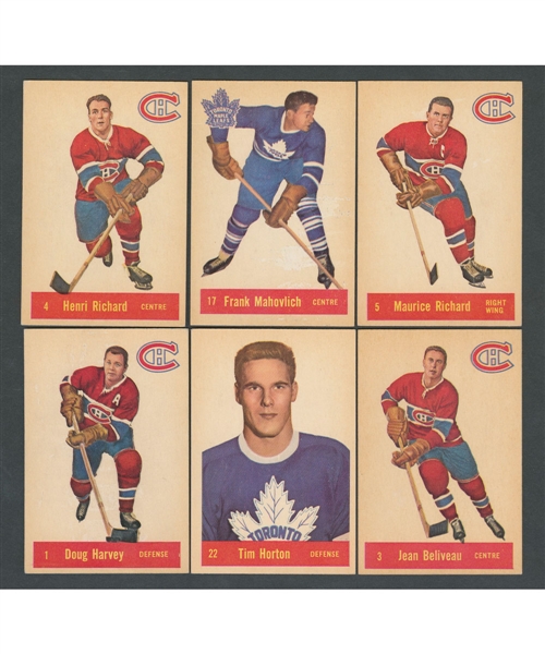 1957-58 Parkhurst Hockey Complete 50-Card Set