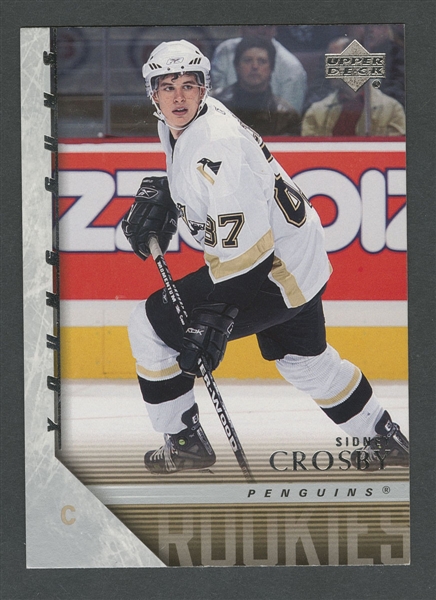2005-06 Upper Deck Young Guns Hockey Card #201 Sidney Crosby RC