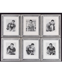 1938-39 Quaker Oats Toronto Maple Leafs and Montreal Canadiens Photo Card Complete Set of 30