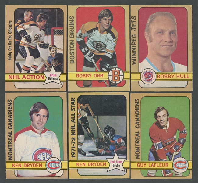 1972-73 O-Pee-Chee Hockey Complete 341-Card Set, Team Canada 28-Card Set and Player Crest Starter Set (14/22)
