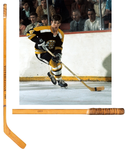 Bobby Orrs 1969-70 Boston Bruins Victoriaville Pro Game-Used Stick - Art Ross, Hart Memorial, Conn Smythe and James Norris Trophies Season! - Stanley Cup Championship Season!