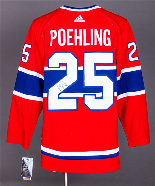 Ryan Poehling Montreal Canadiens Signed Adidas Pro Model Jersey with LOA