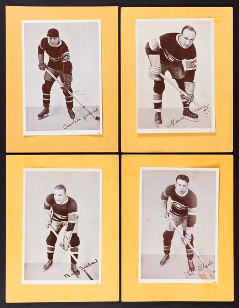 1935-40 Canada Starch Crown Brand Hockey Picture Collection of 51 Including Morenz,Bailey, Joliat and Team Photos